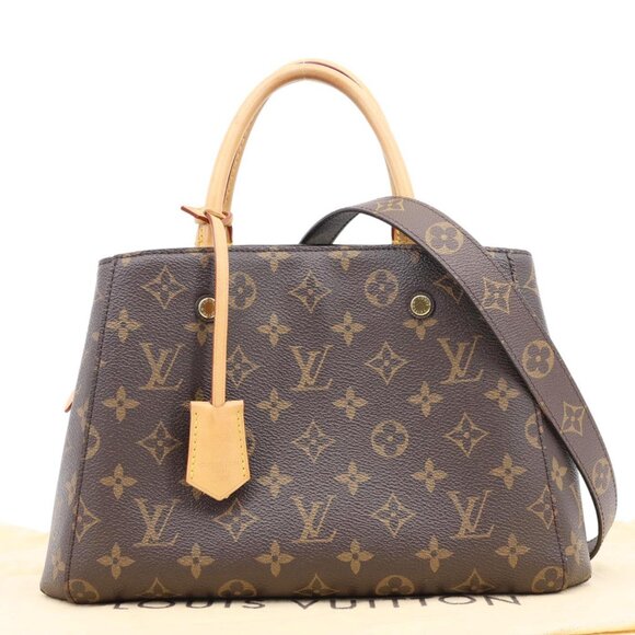 Louis Vuitton  Montaigne BB Monogram Canvas Shoulder Bag Brown - Picture 3 of 13